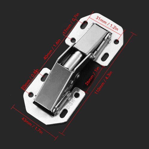 Bridge Type 4 Inch Noiseless Hinge 20Pcs Nickel 1