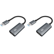 2X Video Aufnahmen Karte USB 3.0 HD Audio Aufnahme Karte 4K 60FPS Spiel Echtzeit Streaming Video Rekorder Aufnahme Gerät