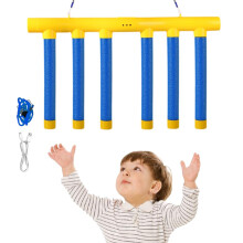Blue Catching Sticks Game with Music, Adjustable Speed HandEye Coordination Toy for Kids and Seniors