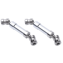 2Pcs Metal Rear Center Drive Shaft CVD Transmission Shaft for 1:12 12428 12423 Silver