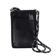 Borsa A Rete Dolce, Tinta Unita, Porta Cellulare, Borsa A Tracolla Cava per Adolescenti, Nera