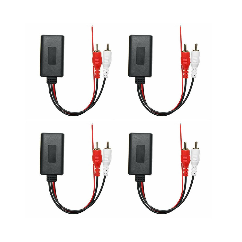 Photos - Cable (video, audio, USB) 4Pcs Car Wireless Module Music Adapter RCA AUX Audio Cable Universal 2RCA Interface Adapter 5-12V