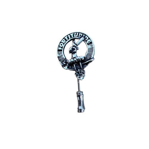 MacRae Clan Crest Pewter Cap Lapel Tie Pin