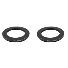 2 Stücke 52mm-37mm 52mm bis 37mm Schwarzer Step-Down-Ring-Adapter fuer Kamera