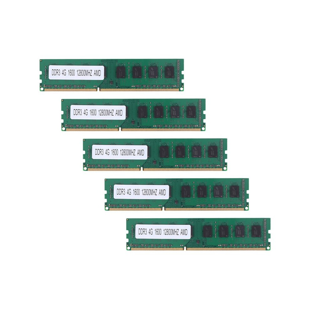 5X Ddr3 4Gb Memory Ram Pc3-12800 1.5V 1600Mhz 240 Pin Desktop Memory Dimm Unbuffered And Non-Ecc 6033923054960