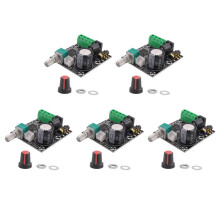 5X Pam8610 Amplificatore Per Amplificatore Stereo Digitale A Doppio Canale  12V HD Classe D 15W x 2 Modulo