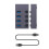 USB3.0-Splitter, 4-Port-Lade-Multi-Interface-HUB mit Schalter 1