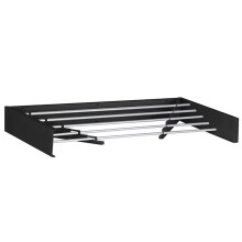 Wall Mounted Clothes Drying Rack Space-Saving, Bathroom Towel Rack, Stainless Steel Folding Wall-Mounted Storage Rack