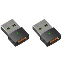 2X USB Mouse Mover Full Metal Undetectable Mouse Jiggler com FunçãO de Memória Automatic Mouse Mover Jiggler Mantém o PC Acordado