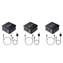 3X Digital Optical Audio 1X3 Splitter,Digital SPDIF TOSLINK Fiber Audio Splitter,1 In 3 Out, for -Ray DVD HDTV