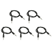 5pcs 20 Inch Long 2.5mm Male to 3.5mm Male Audio Adapter Cable