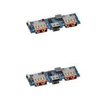 2X Micro-USB/Type-C 5V 2.4A Dual USB 18650 Boost Battery Charger Board Mobile Power Bank Accessories for Phone DIY