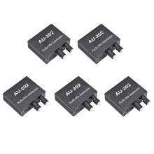 5X AU-202 2 Input 2 Output Stereo Mixer Audio Distributor for Headphone External Power AMP Volume Alone Control