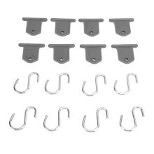 8 Pack RV Awning Hooks S Shaped Support for Party & Camping Tent Light Holder