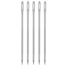 5-Teiliges Polster-Handnähnadel-Set mit Großem Öhr, 10,2 cm Lang, zum Quilten und Basteln