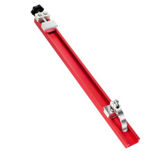 Circular Saw Guide Rail - 360mm Alloy Fence Attachment with Dual Lock, for Parallel Straight Cuts and Wood Trimming
