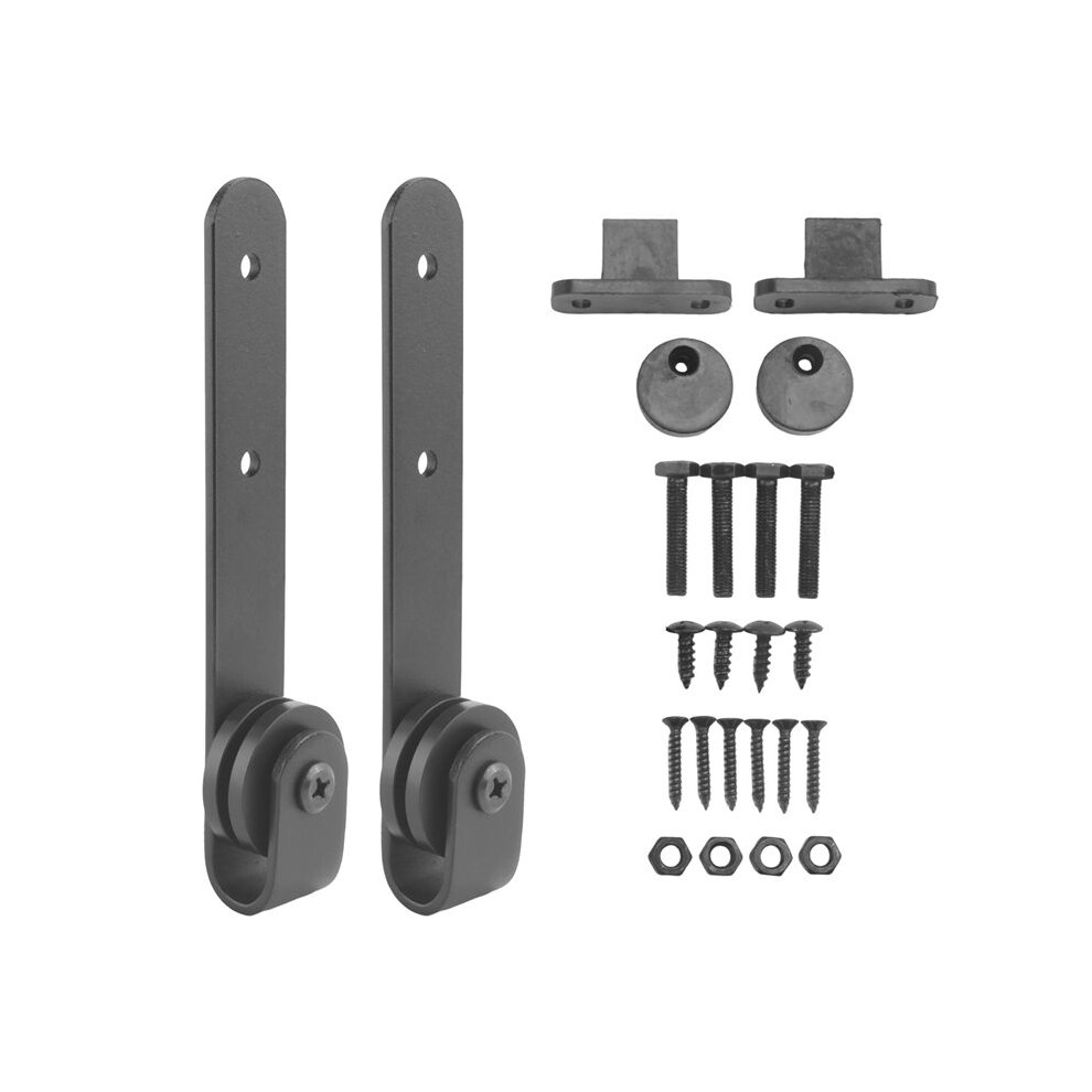 10Pcs 0.63Inch-0.78Inch Carbon Steel Cabinet Sliding Door Barn Hardware Kit Sliding Door Bezel Hanging Rail Slides 6034060604797
