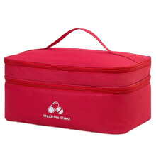 Bolsa de Dois Andares de Capacidade, Kit de Emergência para Áreas Externas, Bolsa Pequena Portátil, Bolsa de Armazenamento Doméstico