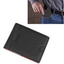 Black Men Card Wallet – Leder, 11x8,2x1,8 cm, Tragbar & Vielseitig