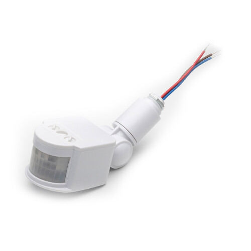 LED Light Motion Sensor  PIR Infrared Detector Automatic Movement Detector Auto  Off Outdoor,  12V White