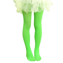 Green Kids Girls Velvet Ballet Tights Dance Socks Microfiber Socks Professional Dance Leggings M