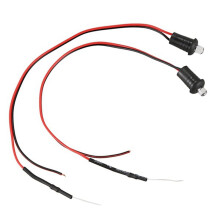 2 Pièces 12 V Clignotant Factice Fausse Alarme de Voiture Support de Tableau de Bord Lumière LED (Rouge)