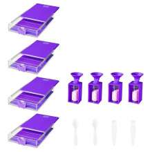 12-Pak Trabricks Stackable Diamond Art Trays z Pokrywkami, Zestawy do Malowania Diamentami dla Dorosłych do Samodzielnego Tworzenia Dzieł Sztuki B