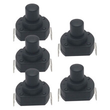 Zaklamp Schakelaar Knop Power Zelfvergrendelend 6A Zaklamp Knop Scheepstype Hoge Stroom Druk Om in Te Schakelen 17,8 mm