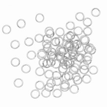 500-Delige Open Ringetjes voor Het Maken van Sieraden, 4 Mm, Zilver