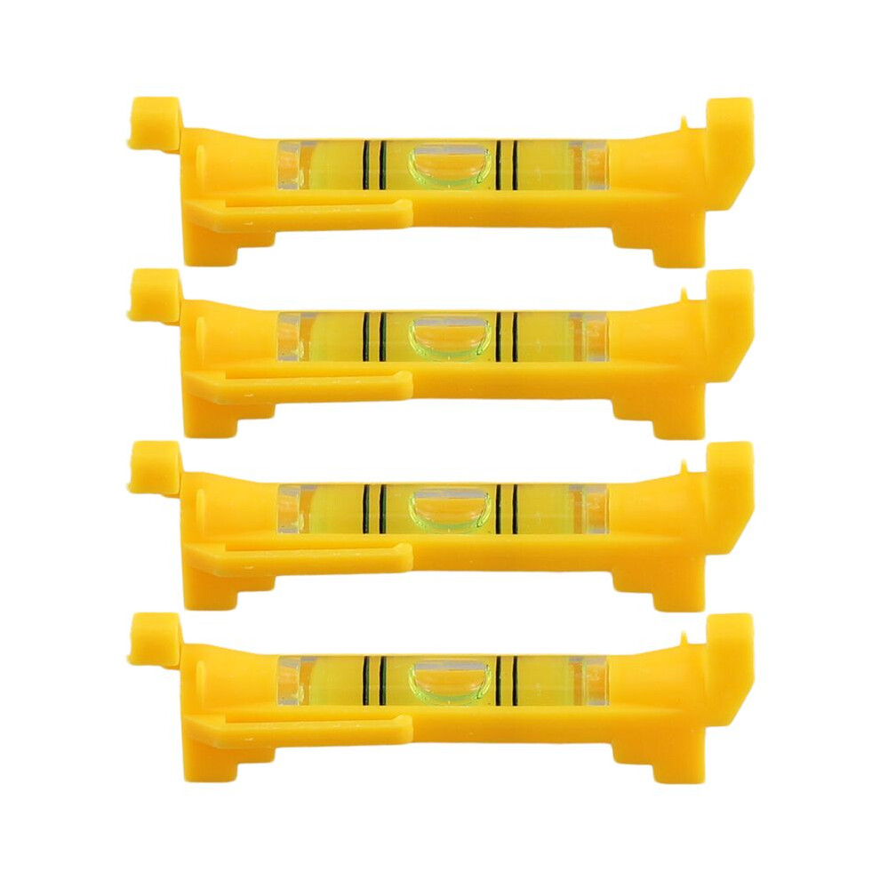 4Pcs String Level Hanging Bubble Levels For Leveling Surveying, Building Trades, Bricklaying, Etc. (Yellow) 6032381199053