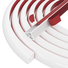 Flexible Quarter Round Molding Bendable Molding Trim,Peel and Stick Silicone Rubber  Trim for Floor,Tub,Cabinet