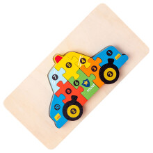 Holzauto-Formen-Matching 3D-Puzzle-Spiel, Bildungsspiel, interaktives Spiel