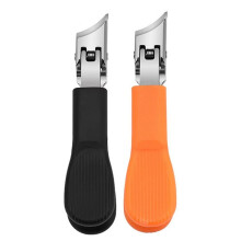 Fingernail Clippers for Men Stainless Steel Heavy Duty Toenail Clippers No  Nail Cutter Slanted Long Handle