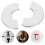 4Stk Wandmontage Rohrabdeckungen Rostfrei Design 2