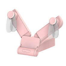 Double Headed Folding Mini USB Fan, Pink, 97g, 103x44x36mm