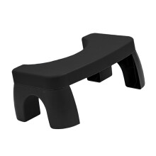 Toilettensitz Fußhocker Schwarz, rutschfest, öko PP, 27x17x25x42,5cm