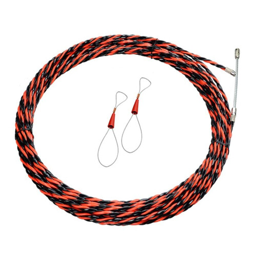 Electrical Threader Lead Tool 25M Cable Wire Guide Three-Strand Wall Threader Cable Stringer with Two Tighteners