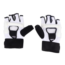 Halbfinger-Boxhandschuhe für Kickboxen, verstellbar, Kunstleder M