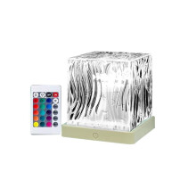RGB Northern Lights Lamp with Remote Control 16 Color USB Charging Water Light Projector for Bedroom Wall Decor