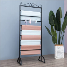 Ribbon Organizer Rack with Removable Crossbar, Black 70cm Gift Wrapping Paper Storage Stand