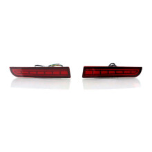 Reflector de Parachoques Trasero, Luces de Freno, Luz de Señal de  Secuencial para  Lancer 2008-2017 Evolution X 2011-2012