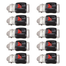 10 Stück Universal-Clip-Gurt für Motorradhelme, Schnellverschluss-Schnalle