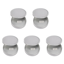 10X Metal Body Cap and Lens Rear Cap Set for M39 Ltm Lsm  Screw Mount Mcm39S（Silver）