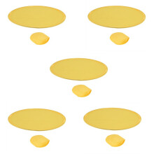 5X Foldable Round Fan-Yellow