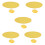 5X Foldable Round Fan-Yellow 1