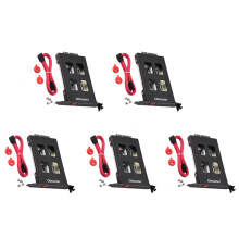 5X Oimaster Pci Mobile Rack Enclosure Hard Disk Drive Case Box for 2.5 Inch Sdd Hdd Adapter
