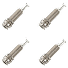 40 Pièces Guitare Pickup Endpin Sortie Jack Ceinture de Nickel Nickel Chromé