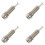 40PCS Guitar Pickup Endpin Output Jack Nickel Strap Lock Chrome 1