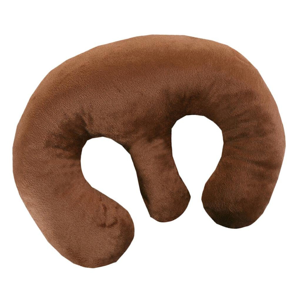 Ergonomic Postpartum Nursing Pillow for Women, Comfortable Breastfeeding Support, Dark Coffee 24x34.5x10cm