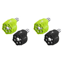 4 Bicos de Lavadora de PressãO Pacote 6 em 1, Bocal de Lavagem de Energia de Troca RáPida, 3000-4000Psi (Verde e Preto)